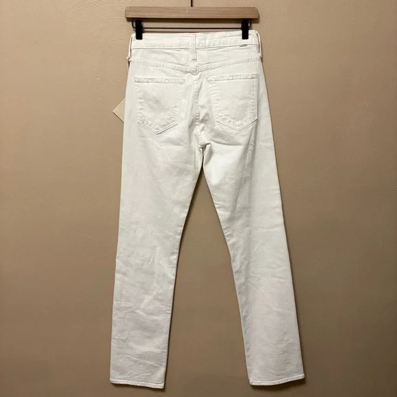 Mother Superior The Smarty Pants Skimp Jeans Totally Innocent White 24 NWT New - Picture 7 of 15